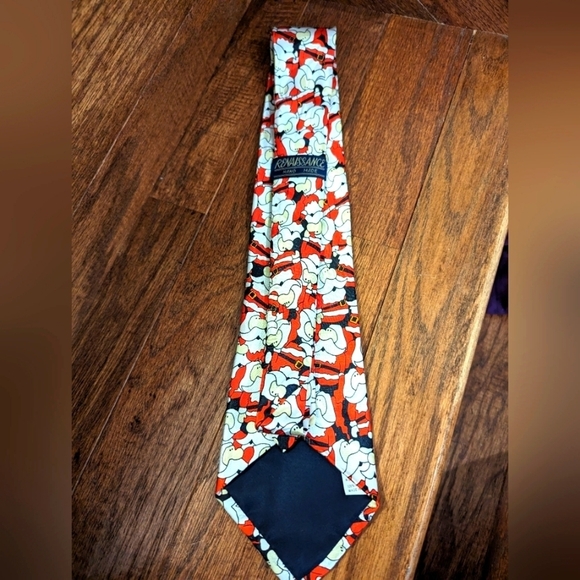 Silk Santa tie, Renaissance excellent condition. New - Picture 2 of 4